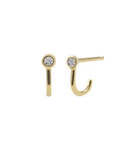 Pendientes Blanca Jewels | Pendiente Mini Bisel (Unidad)