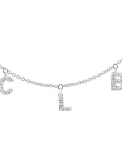 Gargantillas Blanca Jewels | Gargantilla Tres Letras Diamantes Mini