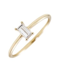 Anillos Blanca Jewels | Anillo Baguette Diamante Invertido