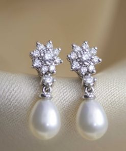 Pendientes Blanca Jewels | Pendiente Flor Con Perla Extraible