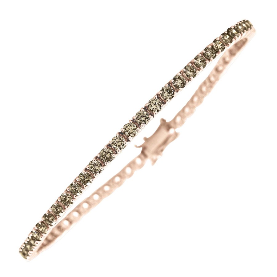 Pulseras Blanca Jewels | Riviere Oro Rosa Diamante Brown