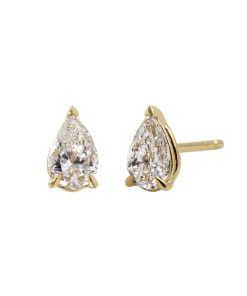 Pendientes Blanca Jewels | Pendientes Boton Lagrima Diamante