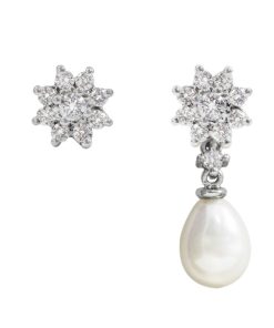 Pendientes Blanca Jewels | Pendiente Flor Con Perla Extraible