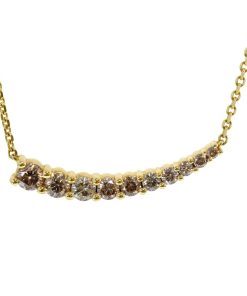 Gargantillas Blanca Jewels | Gargantilla Diamante Brown Degrad