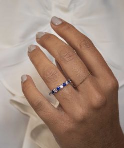 Anillos Blanca Jewels | Alianza Blanca Zafiro