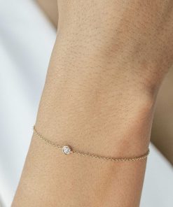 Pulseras Blanca Jewels | Brazalete Bisel Diamante